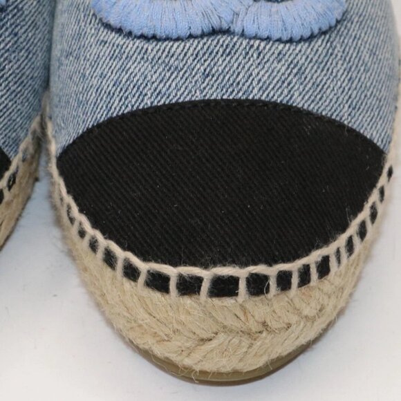 Chanel Denim Cap Toe CC Espadrilles EU 35 US 5 - Blue/Black - Picture 12 of 15